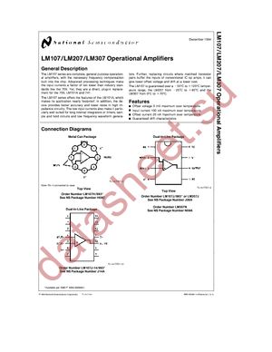 LM207J datasheet  